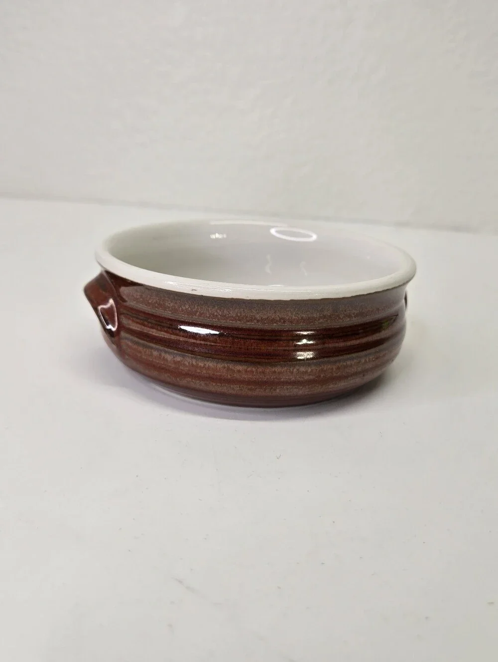VTG Continental Airlines Soup Crock Bowl EC-900 T.H.C. Japan Airline Stoneware